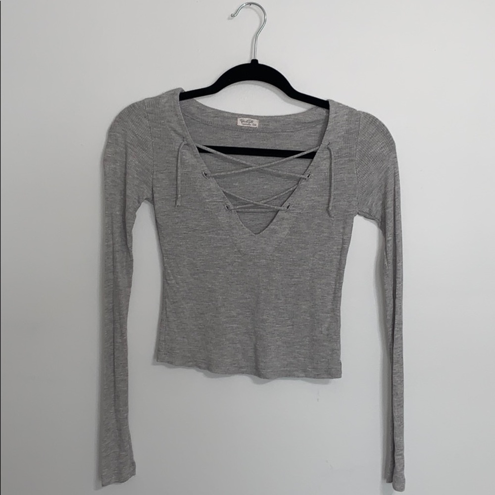 Brandy Melville Lace-up Long Sleeve